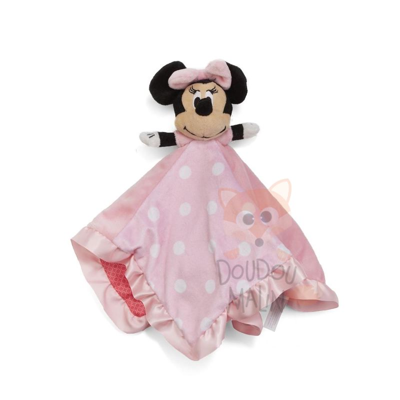 minnie mouse baby comforter pink white 